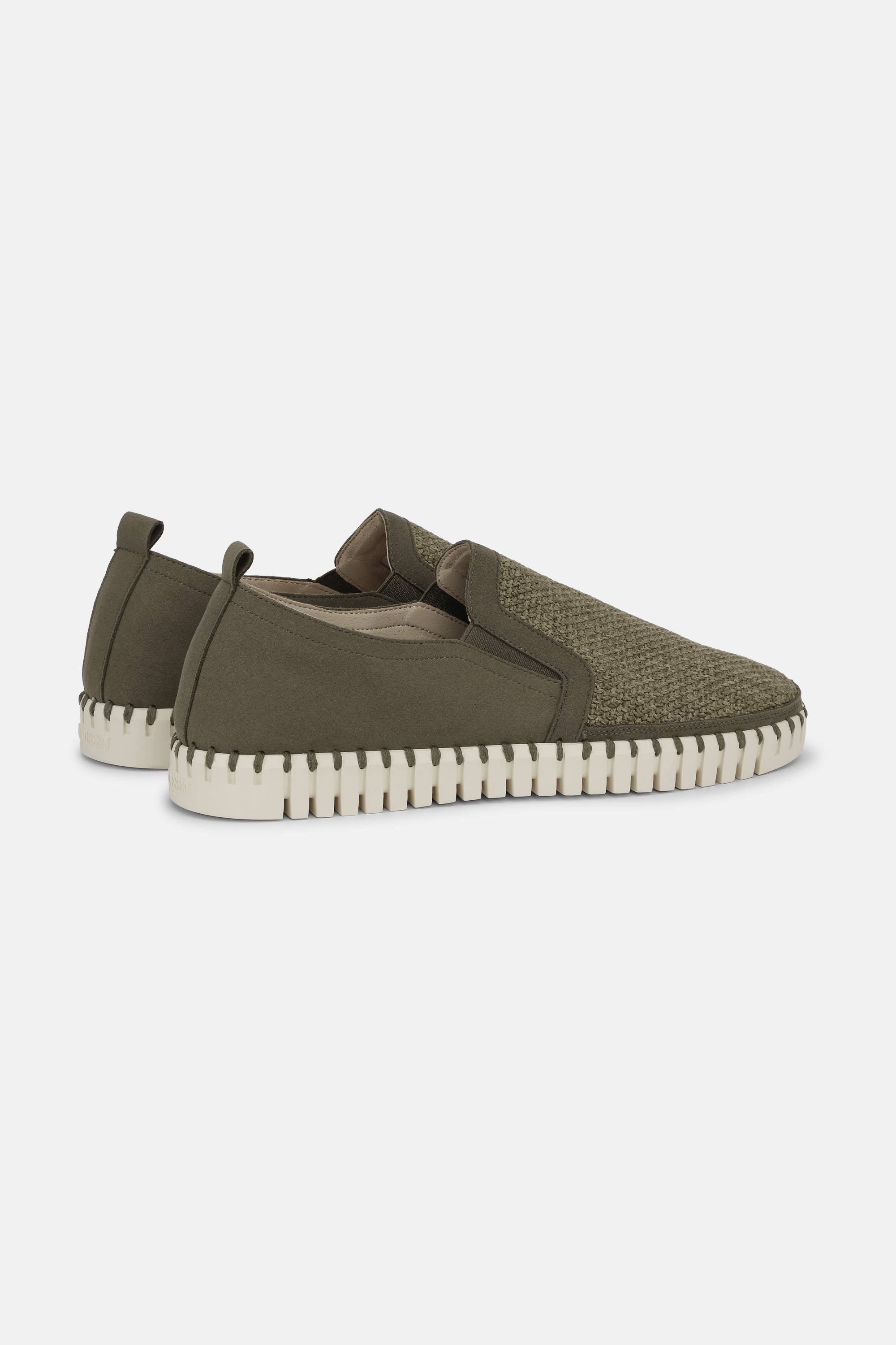 Komfortable Herresko - Deep Olive Pearled Ivory